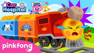 The Choo Choo Train Is Broken  Car Hospital  Fun Car Songs  Pinkfong Official [upl. by Cartwright]