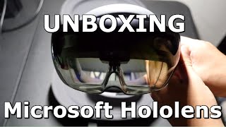 UNBOXING THE MICROSOFT HOLOLENS AND SETUP [upl. by Hilaire]