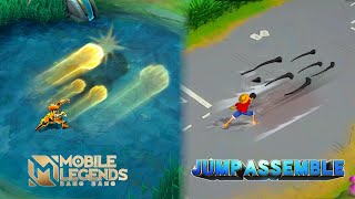 Mobile Legends VS Jump Assemble  Skill Comparison [upl. by Aiekahs775]