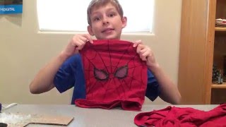 DIY spiderman mask tutorial [upl. by Ecyob]