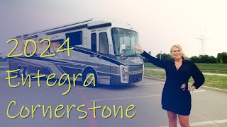 2024 Entegra Cornerstone Tour with Angie – Luxury Class A Diesel RV [upl. by Kenzi78]