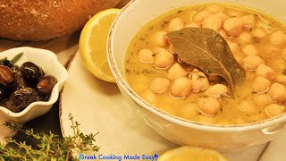 Greek Chickpea Soup for Fasting and Vegan  Revithosoupa  Ρεβιθόσουπα [upl. by Utir]