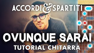 OVUNQUE SARAI Tutorial Chitarra  Irama [upl. by Hemingway]