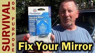 How To Repair a Rear View Mirror On Most Vehicles [upl. by Aikcir647]