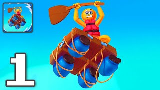 Raft Racing  Gameplay Walkthrough Part 1  Tutorial River Rafting Adventure iOS Android [upl. by Eetnahc271]