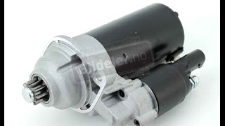 Audi  VW Hvordan bytte starter på VAG 19 TDI tverrstilt motor [upl. by Euginomod]