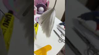 heres how to make cosplay ears with wig hair yaemiko genshinimpact cosplaycostume wigs [upl. by Htrowslle]