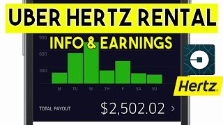 UBER Hertz Rental Car How Much I Earned In A Week And Month [upl. by Kincaid]