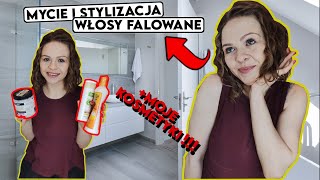 Moje mycie i stylizacja WŁOSÓW FALOWANYCH Pielęgnacja FAL [upl. by Zaria]