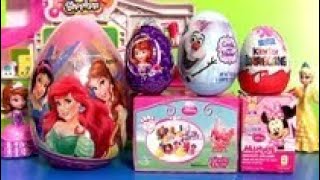 Disney princess Surprise Eggs unboxing Xtra  Disney collector Fun Toys [upl. by Thomajan]