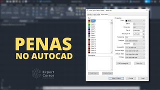 Configurando Penas no AutoCAD Arquivo ctb [upl. by Ahsael]