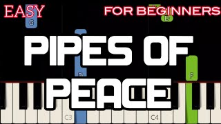 PIPES OF PEACE  HD   PAUL MCCARTNEY  SLOW amp EASY PIANO [upl. by Analli219]