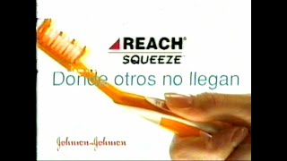 DiFilm  Publicidad cepillo de dientes Reach Squeeze de Johnson amp Johnson 2002 [upl. by Ekalb962]