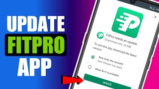 How To UPDATE FitPro App FAST [upl. by Eatnom]