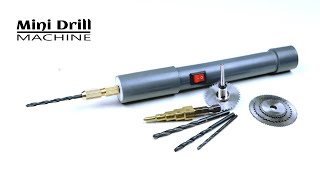 How to make portable mini Drill Machine at Home [upl. by Doralia]