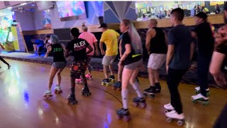 Semoran Skateway Shuffle Skate Adult Night Orlando Florida 2023 featuring Chellebellsk8girl [upl. by Grove]