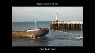 Nieuwpoort Pier Boats For Storm Flood Barrier StormVloedKering 2021 Belgium by HabariSalam [upl. by Aika]