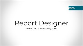 Report Designer [upl. by Chobot723]