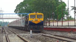 IRFCA Naharlagun AC Superfast Express behind Izzatnagar WDG4D [upl. by Atinihs]