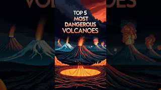 TOP 5 Most DANGEROUS Volcanoes 🌋 top5 volcano volcanoes shorts short dangerous [upl. by Hareema]