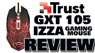 Trust IZZA Gaming Mouse Review  Trust GXT 105 [upl. by Yebot]