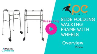 PE Care Walking Frame with Wheels  Standard Overview [upl. by Stambaugh]