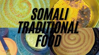 Somali traditional food🍋‍🟩🌮🍌 canjeero iyo muufo🥰food mogadishu nasriinofficial [upl. by Neerom]