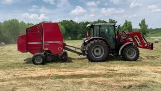 Massey 4707 amp 1745 Baler [upl. by Piers]