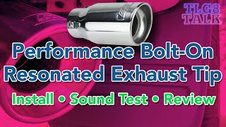 Chrome Tailpipe BoltOn Exhaust Tip Installation Sound Test and Review [upl. by Eniarol]