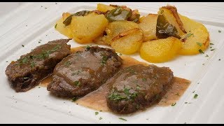 ESTOFADO DE TERNERA CON PATATAS  Con caldo de carne casero [upl. by Ellednahs693]