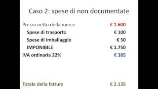 Determinazione dellimponibile e dellIVA [upl. by Eizle]