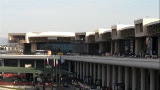 A walk around Milano Malpensa Airport Designed by Ettore Sottsass MXP [upl. by Hellah762]