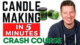 How to Make Candles in 5 Minutes Crash Course  DIY Candle Making for Beginners [upl. by Rudman]