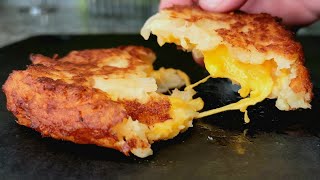 STUFFED HASH BROWNS  CRISPY Cheesy Hash Brown Recipe  Simply Mamá Cooks [upl. by Ednargel820]