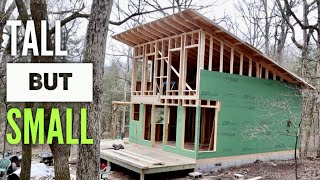 Shed Style ROOF for Our Off Grid Cabin Build  Episode 10 [upl. by Kakalina]