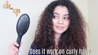 TESTING GHD GLIDE ON CURLY HAIR  HONEST amp NONSPONSORED REVIEW [upl. by Ahpla880]