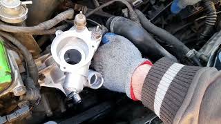 MercedesBenz w202 amg water pump installation M104 engine c36 [upl. by Maisie]