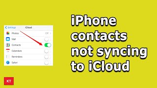 iPHONE CONTACTS NOT SYNCING  iCloud not backing up contacts  How to sync iPhone contacts to iCloud [upl. by Ibrad]