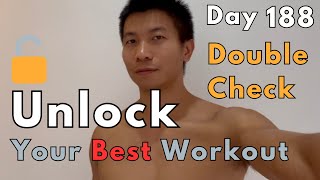 Unlock Your Best Workout by DoubleCheckingworkout daily day 188 workout [upl. by Scarito]