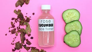 Homemade Rose Cucumber Face Toner Ι TaraLee [upl. by Yssep]