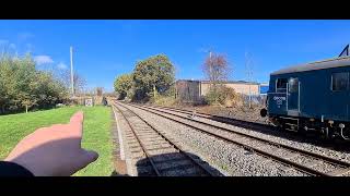 Oswestry Hertiage Railway Class 73 run around at Weston wharf [upl. by Dygall106]