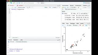 R Tutorial  Basic Scatter plot using ggplot [upl. by Kerwinn]