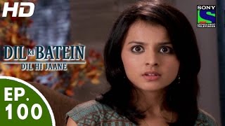 Dil Ki Baatein Dil Hi Jaane  दिल की बातें दिल ही जाने  Episode 100  18th August 2015 [upl. by Elleira]