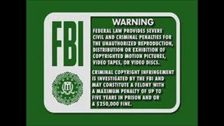 Disney FBI Warning Screen Green 2 [upl. by Neeneg714]