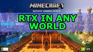 RTXRay Tracing in any world Minecraft Bedrock [upl. by Teik]