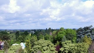 Drone footage of the University of Leicester campus and student halls [upl. by Whitby613]