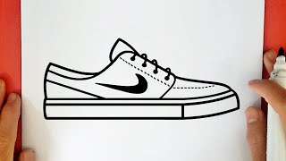 COMMENT DESSINER UNE CHAUSSURE NIKE [upl. by Ardisj]