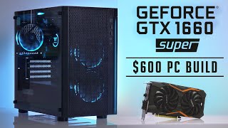 Insane 600 Gaming PC Build  GTX 1660 SUPER  i5 9400f [upl. by Yrtnej]