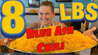 BLUE ASH “No freakin way” 8 LB CHALLENGE  WOMAN VS FOOD [upl. by Assiran]