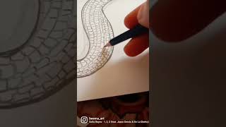 3D Snake pencil sketch  pencildrawing snakevideo snakesketching snakeart beemaart drawingzone [upl. by Edniya]